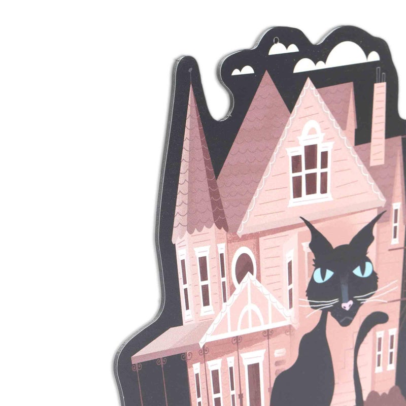 Open Road Brands Coraline Pink Palace and Cat Metal Wall Decor - Mysterious Coraline Wall Art for Home or Movie Room - Image 4